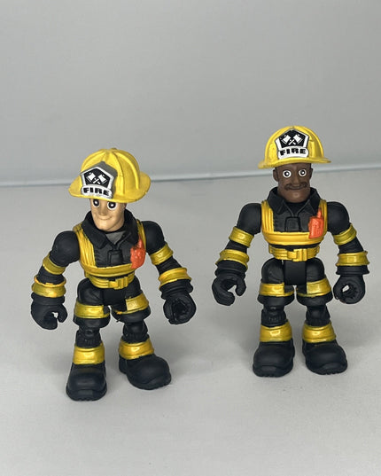 Set of Two 3” Firefighter Figures Kids Toys