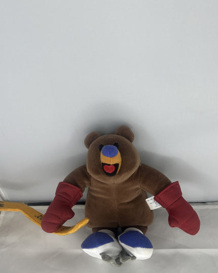 2002 Salt Lake City Winter Olympics Coal The Bear Beanbag 9" Plush Hockey