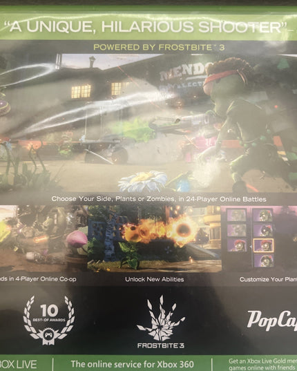 Plants Vs Zombies Garden Warfare - Microsoft Xbox 360 - Missing Manual