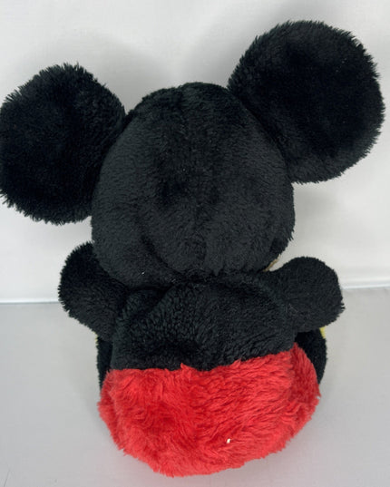Walt Disney Mickey Mouse Stuffed w Shredded Clippings Ground Nut Shells Vintage
