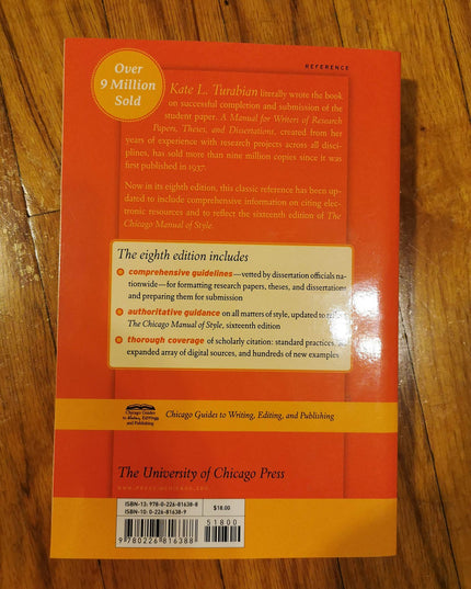 A Manual for Writers of Research Papers, Theses, and Dissertations, Eighth Edit