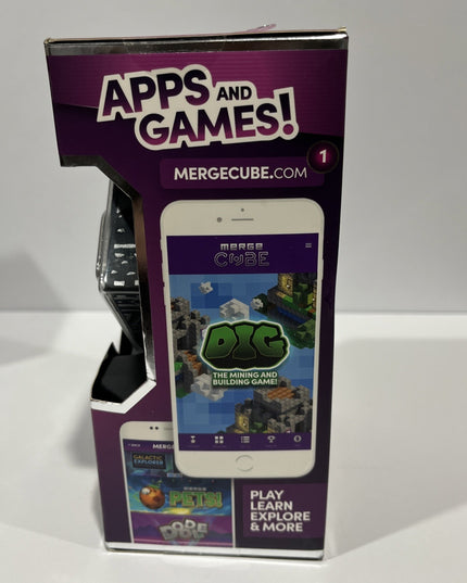 Merge Cube Holograms AR/VR STEM TOY Ages 10+ Compatible with iOS & Android NEW