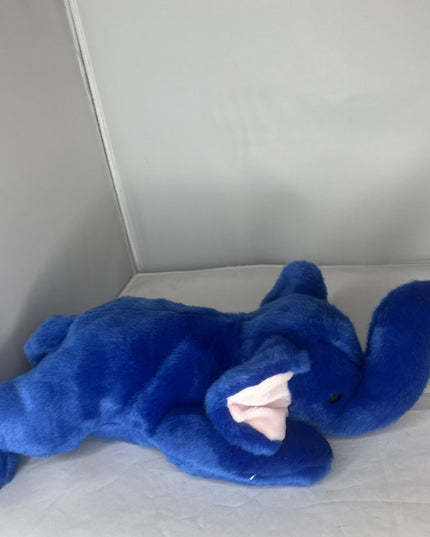 Ty Beanie Buddy Peanut The Elephant - Royal Blue