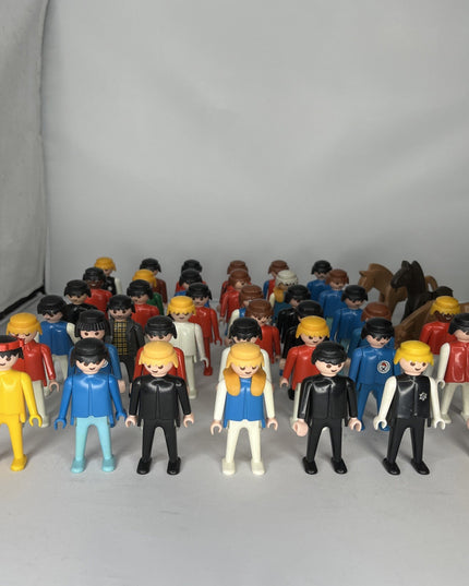 Lot of 42 Vintage 1974 - 1997 Playmobil Geobra Figures