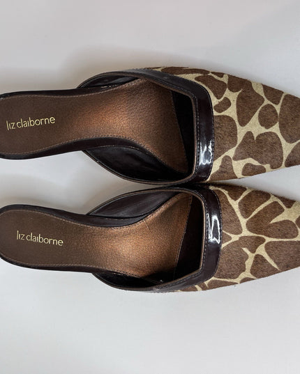 Liz Claiborne Leopard Print Strapless Heel Sandals