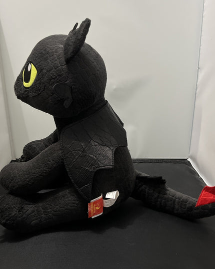 VTG Build a Bear Toothless How to Train Your Dragon Black Wings Red Tail 2014