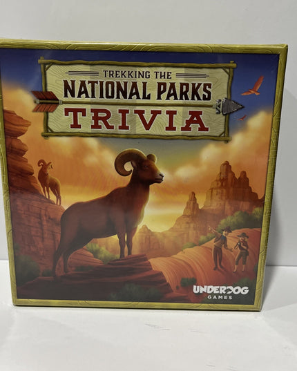 Trekking The National Parks Trivia Underdog Games Board Game New! Mensa Winner!