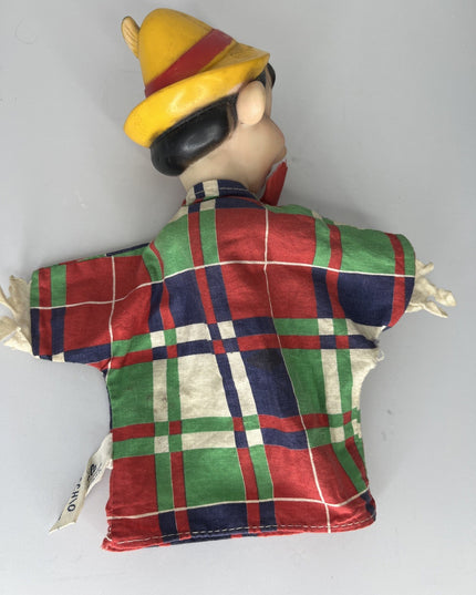 VINTAGE WALT DISNEY PINOCCHIO HAND PUPPET OLD RARE
