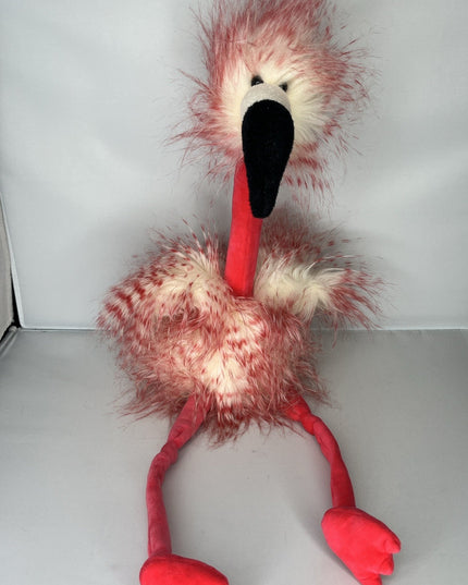 Jellycat London Flamingo Plush 21" Fluffy Stuffed Animal Bird Coral