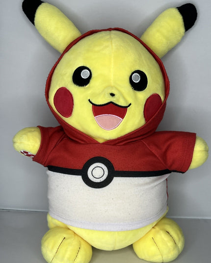 Pikachu Pokemon Build a Bear 15" Stuffed Toy BAB Plush W/ Hoodie