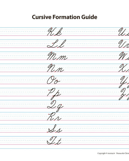 Writing Tablet - Abeka 1st Grade 1 Penmanship Student Lined Writing Paper