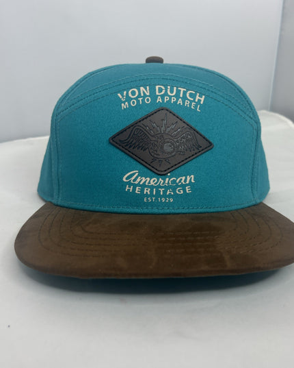 Von Dutch Moto Apparel American Heritage EST. 1929 - Blue And Brown Hat