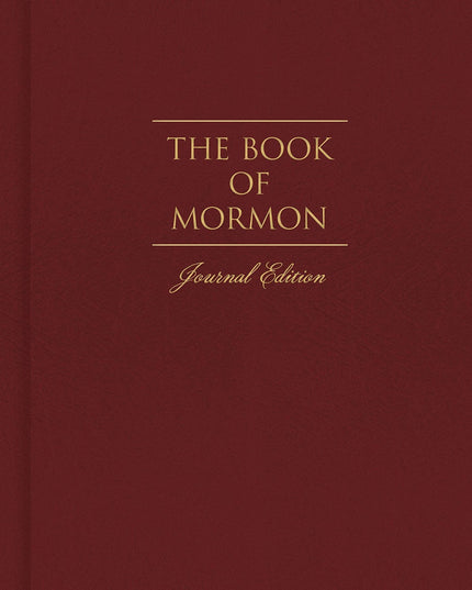 The Book of Mormon Journal Edition Dark Red - No Index