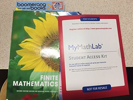 Finite Mathematics 2nd Custom Edition for BYU