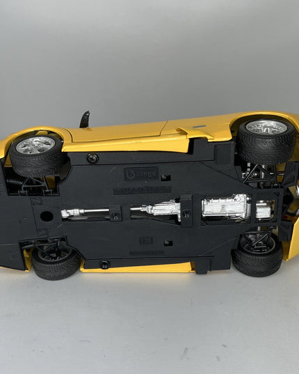 Burago Lamborghini Murciélago Car - Yellow - Scale 1/18 - Made In Italy