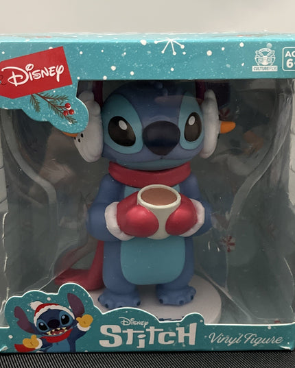 Disney Stitch Cocoa Christmas Holiday Vinyl Figure by Culturefly NEW IN BOX