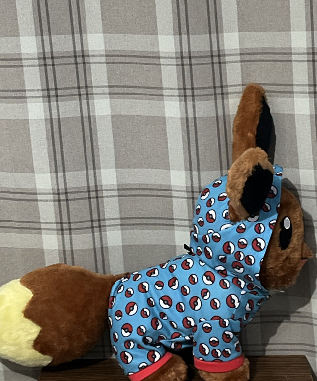 Build A Bear 13” Eevee Pokemon Plush Stuffed Animal W/Pokeball Sleeper Pajamas