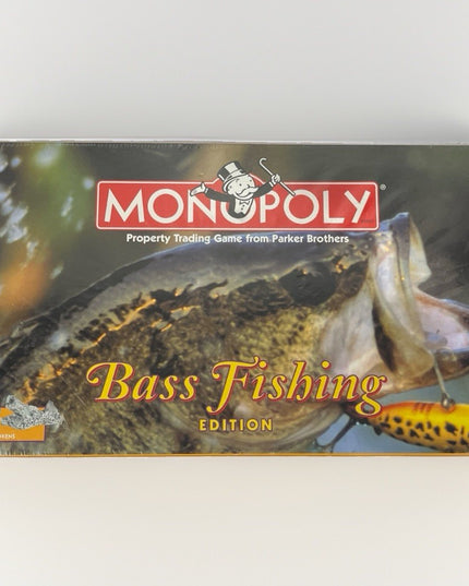 Vintage 1998 Bass Fishing Edition Monopoly Board Game SEALED BRAND NEW