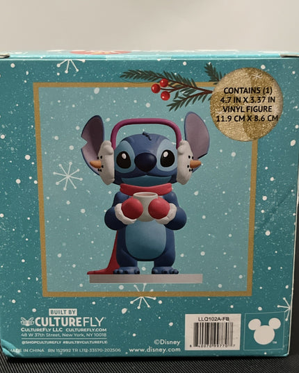Disney Stitch Cocoa Christmas Holiday Vinyl Figure by Culturefly NEW IN BOX