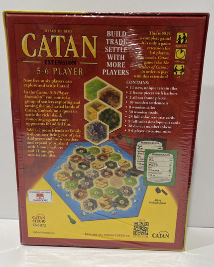 [NEW SEALED] Settlers of Catan 5-6 Player Extension