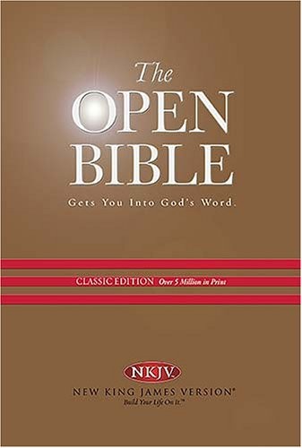 Open Bible: New King James Version, Black, Bonded Leather, Classic Edition