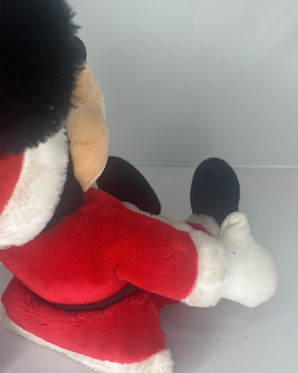 Vintage Applause Walt Disney Productions Santa Mickey Mouse Plush 16"