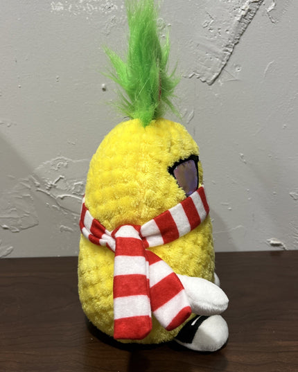 Gemmy Musical Dancing Pina Colada Pineapple Christmas 13" Plush Animated - Works