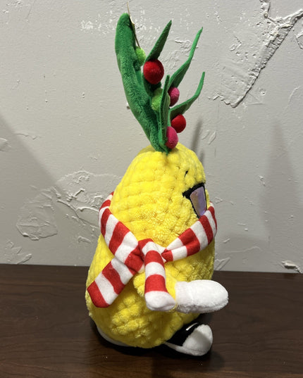 Gemmy Musical Dancing Pina Colada Pineapple Christmas 13" Plush Animated WORKS