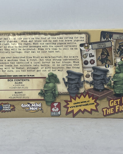 NEW CoolMiniOrNot CMON Rivet Wars Elsa Frost vs. Cher Ami Kickstarter Exclusive!