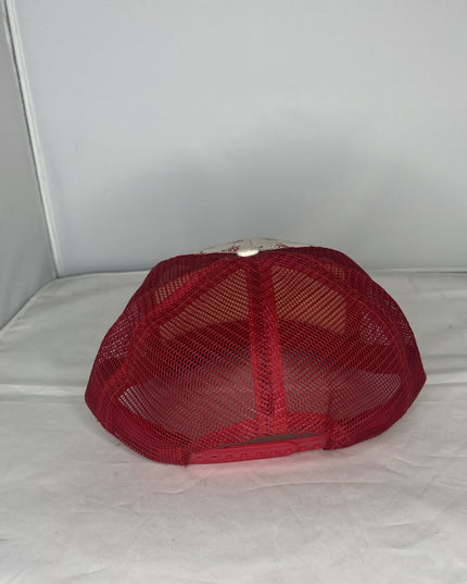 Vans Crossbones Trucker Hat SnapBack - Red And White