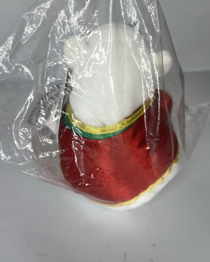 NWT 1998 Manchu Wok COCA-COLA Polar Bear Plush Bean Bag in Red Satin Jacket