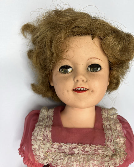 Vintage Shirley Temple Doll 18” - As Is - Pink Dress