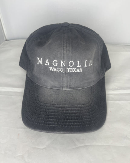 Magnolia Waco Texas Slate Gray Distressed Strapback Adjustable Hat / Cap