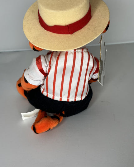 Disney Store Tigger Of The Month Mini Bean Bag Barbershop Tigger 9”