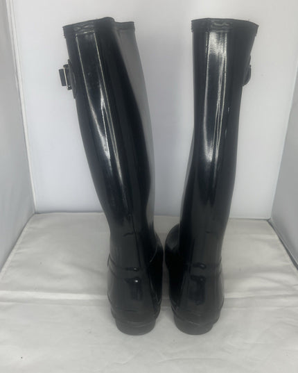 Hunter Size 5 Tall Rain Boots - Black