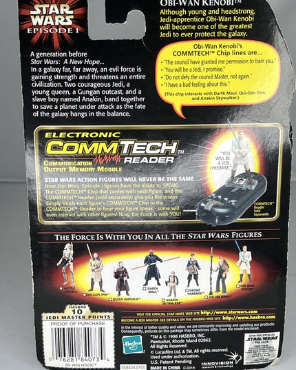 1998 Hasbro Star Wars Episode 1 CommTech OBI-WAN KENOBI