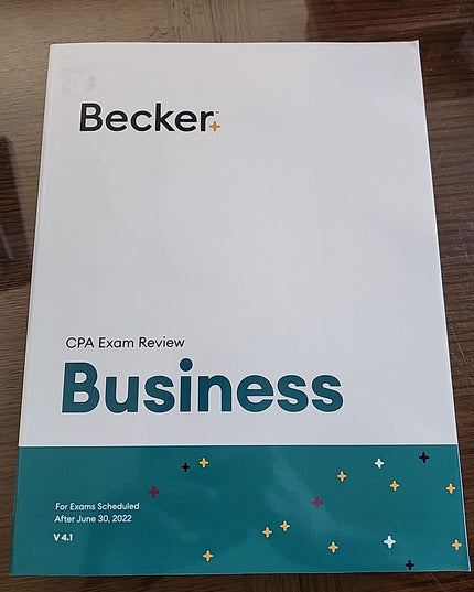Becker Professional Education CPA Exam Review - V 4.1 Business Textbook by...