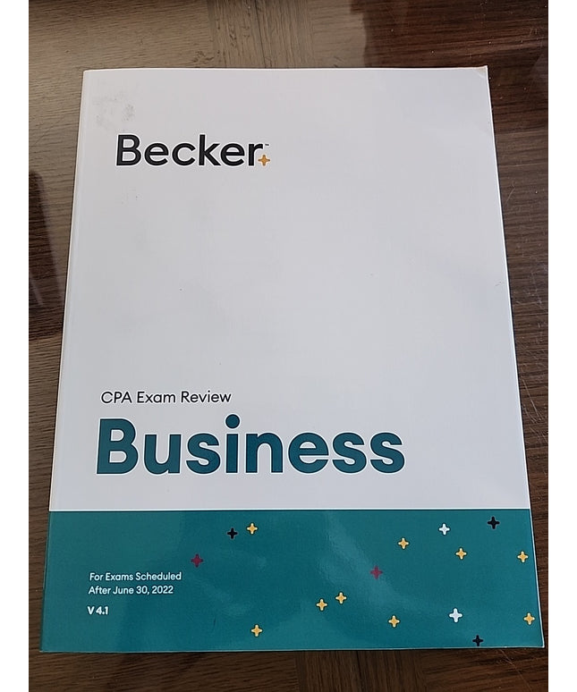 Becker Professional Education CPA Exam Review - V 4.1 Business Textbook by...