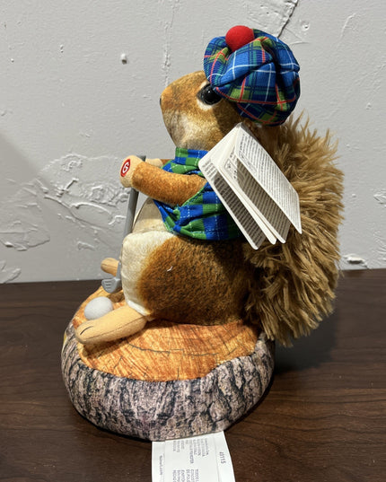 Gemmy Animated Dancing Dad Squirrel Sings Caddyshack "I'm Alright" Works