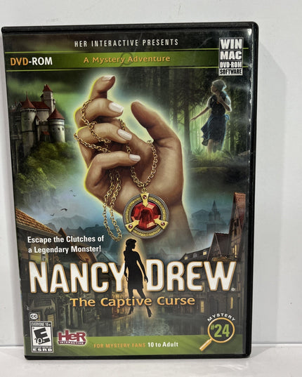 Nancy Drew THE CAPTIVE CURSE DVD-ROM Her Interactive Mystery Game #24 Win/Mac