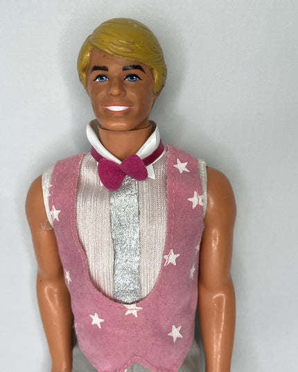 Vintage Barbie 1985 Dream Glow Superstar Ken Doll - AS IS - Missing a shoe