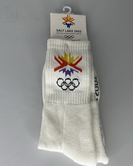 Salt Lake 2002 Olympic Sock Pair - Size 9-11