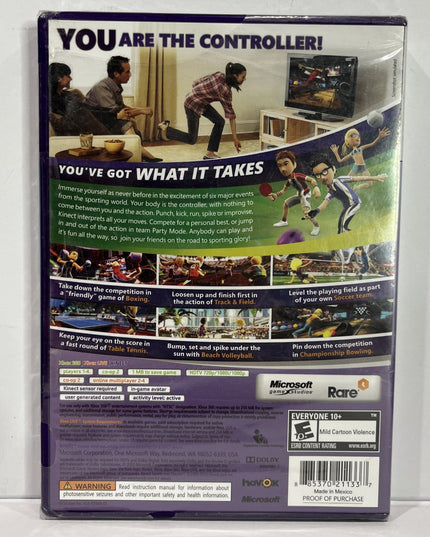Kinect Sports Xbox 360 Microsoft Game Studios New Sealed Motion Sports Game