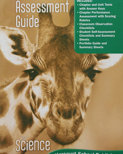 Harcourt Science: Assessment Guide Grade 1