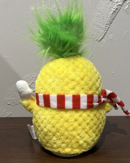 Gemmy Musical Dancing Pina Colada Pineapple Christmas 13" Plush Animated - Works