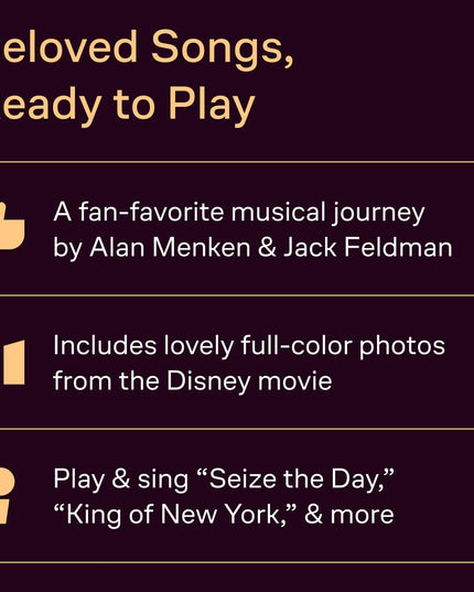 The Musical Newsies Piano/Vocal/Guitar Songbook | Intermediate Broadway Musical