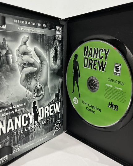 Nancy Drew THE CAPTIVE CURSE DVD-ROM Her Interactive Mystery Game #24 Win/Mac