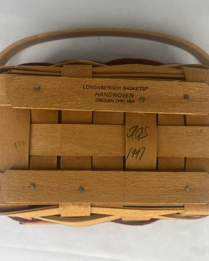 Longaberger basket Handwoven 1997 Dresden Ohio USA