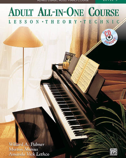 Alfred's Basic Adult All-in-One Course, Bk 3: Lesson * Theory * Solo, Comb Boun