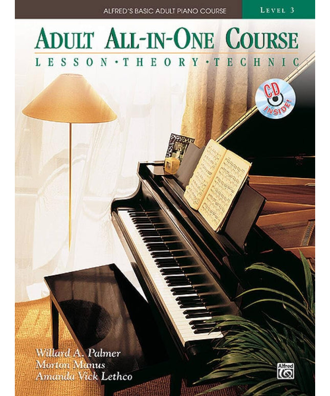 Alfred's Basic Adult All-in-One Course, Bk 3: Lesson * Theory * Solo, Comb Boun